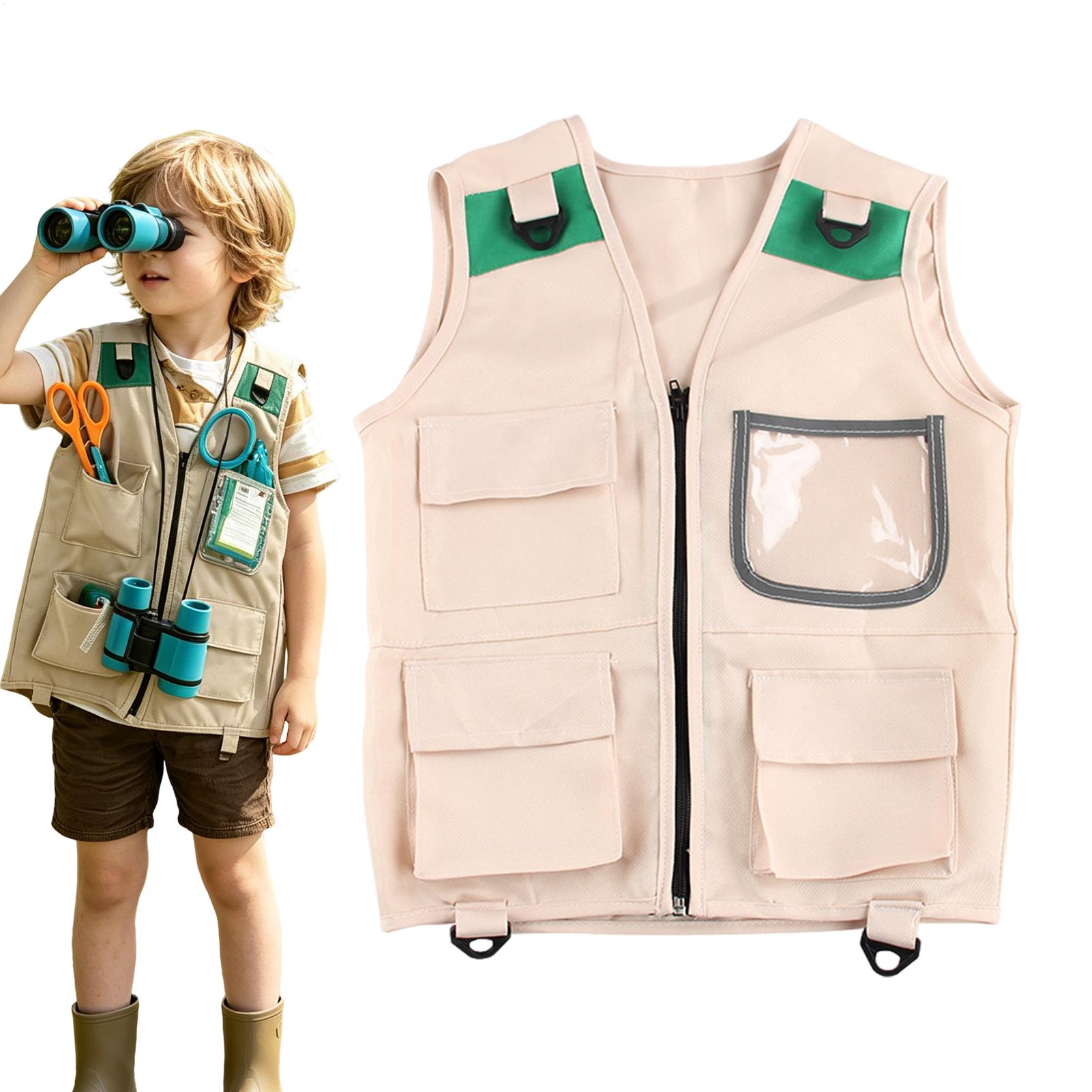 Fishing Vest - Safari Kostümü Çocuk Paleontolog Kargo Yeleği