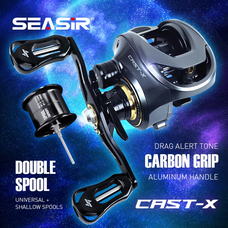 Abu Garcia Reel Max - SEASIR Cast-X Baitcasting Makarası 7.3:1 HS