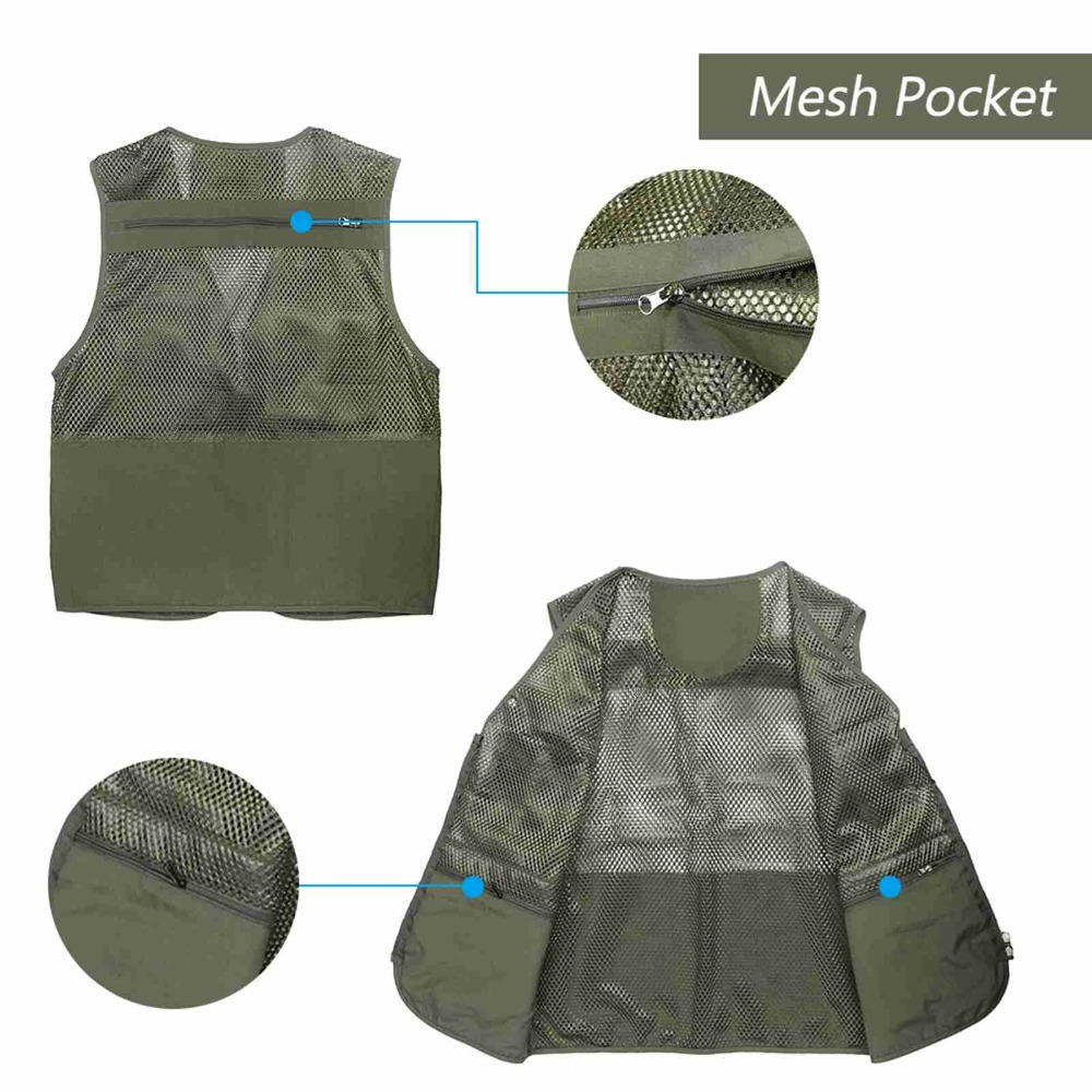 Fishing Vest - 16 Cepli Dayanıklı Balıkçı Yeleği Hafif