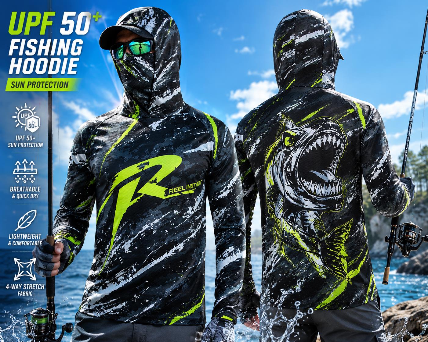 Açık Hava Güneş Korumalı Uzun  - Fishing Mask Sun Protection incelemesi ve fiyatı