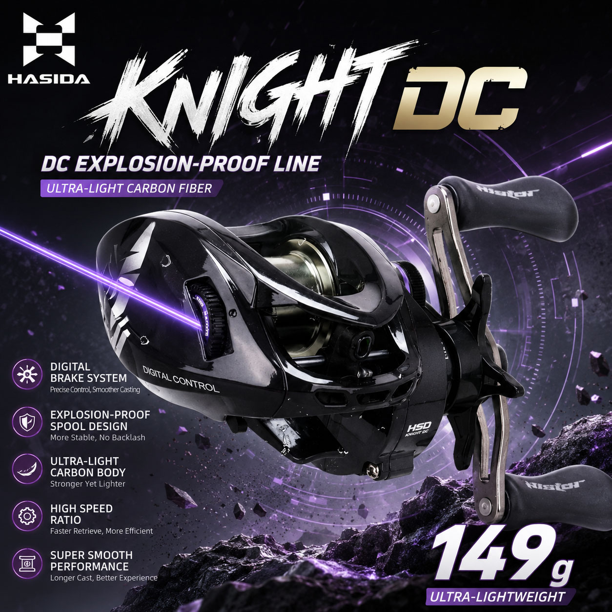 HASIDA Knight DC Baitcasting R - Abu Garcia Reel Max incelemesi ve fiyatı